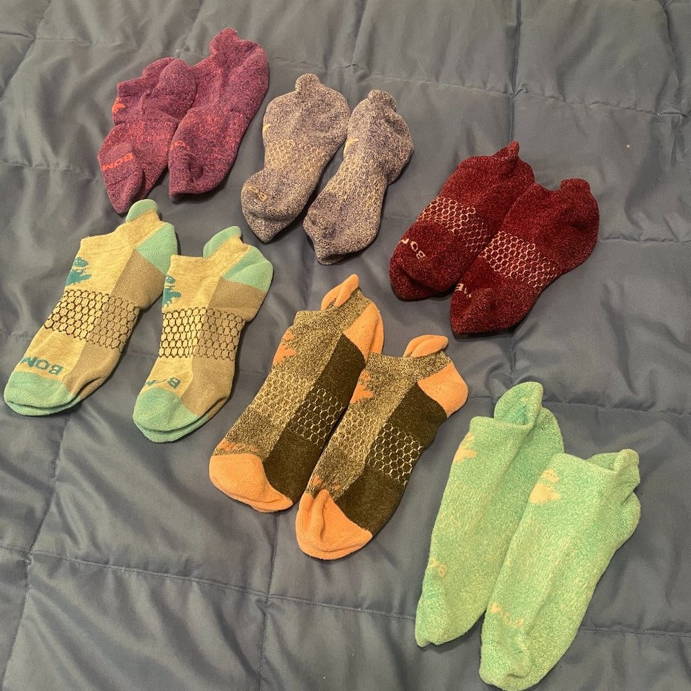 6 Pairs of Bombas Ankle Socks